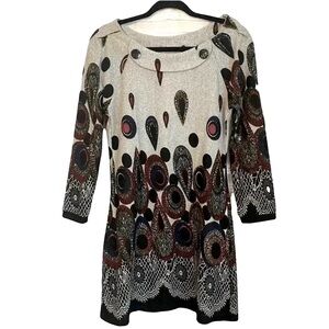 NWT Crystal Wearables Multicolor Sweater Dress Super Soft and Light Size Medium
